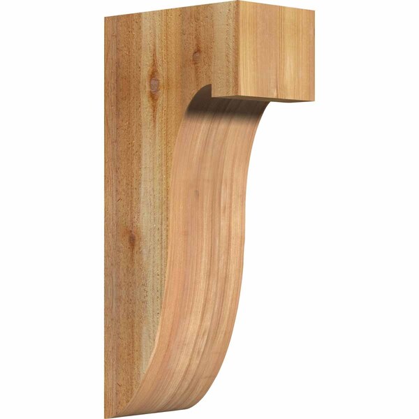 Ekena Millwork Del Monte Rough Sawn Corbel, Western Red Cedar, 6"W x 10"D x 22"H COR06X10X22DEL00RWR - main